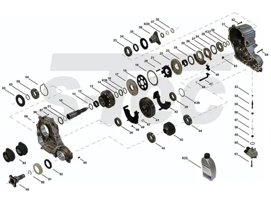 Verteilergetriebe S-TEC TC00414-RI Bild Verteilergetriebe S-TEC TC00414-RI