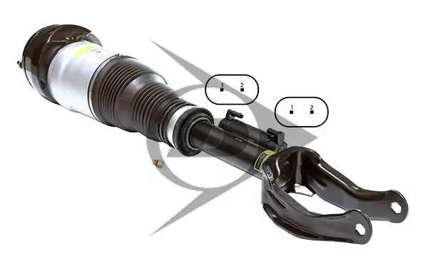 Luftfederbein Vorderachse rechts Dunlop Airsuspension 71177