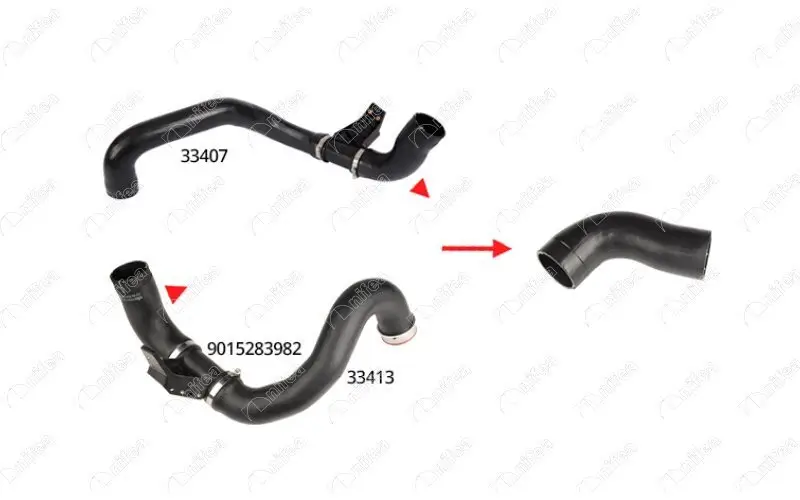 Ladeluftschlauch Ladeluftkühler links NIFEA 33423