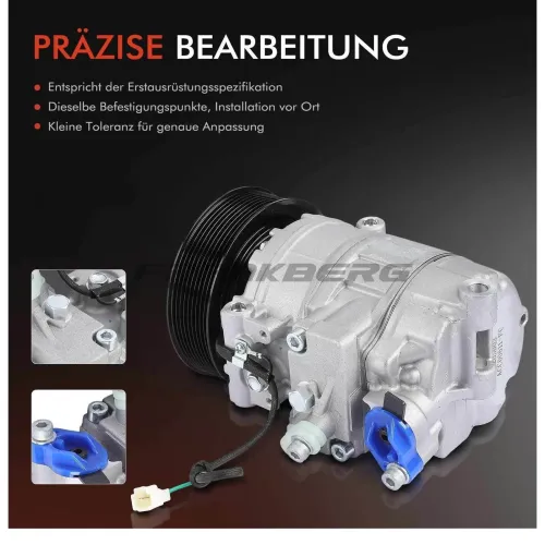 Kompressor, Klimaanlage 12 V Frankberg 5481FB0001075 Bild Kompressor, Klimaanlage 12 V Frankberg 5481FB0001075