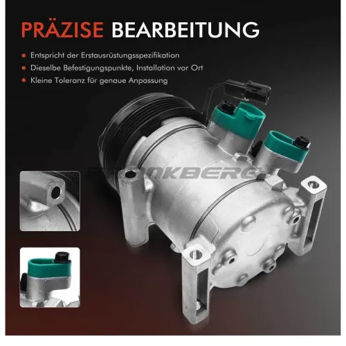 Kompressor, Klimaanlage 12 V Frankberg 5481FB0001330 Bild Kompressor, Klimaanlage 12 V Frankberg 5481FB0001330