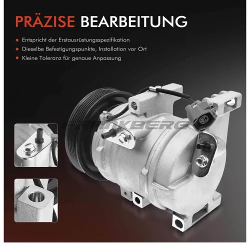 Kompressor, Klimaanlage 12 V Frankberg 5481FB0001353 Bild Kompressor, Klimaanlage 12 V Frankberg 5481FB0001353