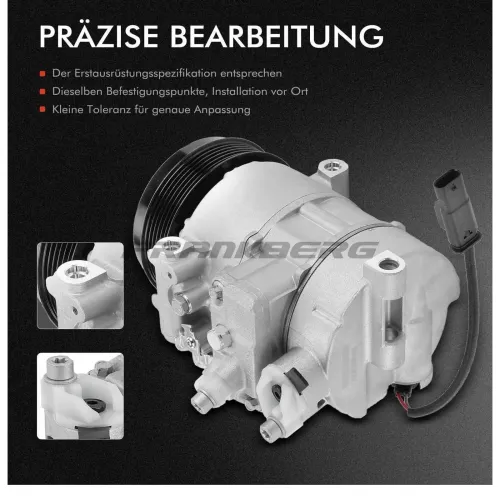 Kompressor, Klimaanlage 12 V Frankberg 5481FB0001377 Bild Kompressor, Klimaanlage 12 V Frankberg 5481FB0001377