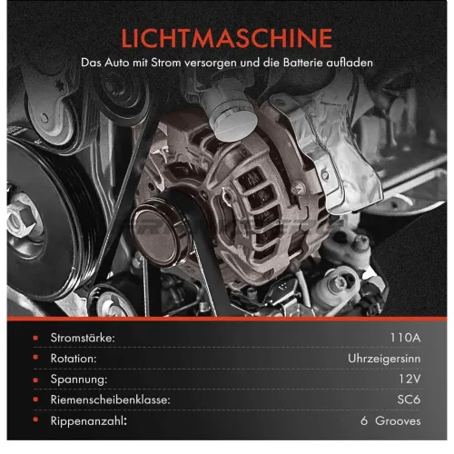 Generator 12 V Frankberg 5481FB0001919 Bild Generator 12 V Frankberg 5481FB0001919