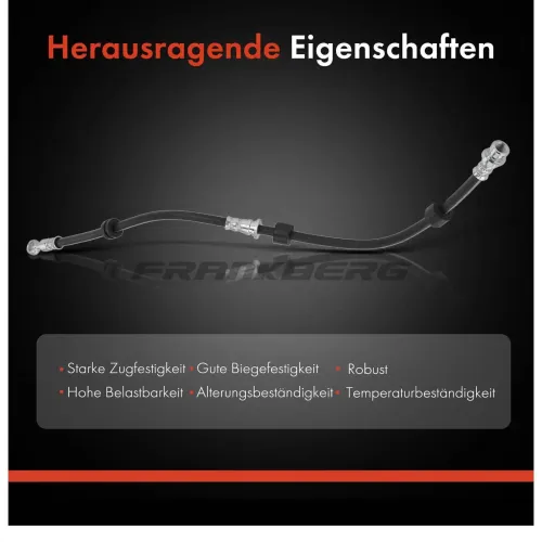 Bremsschlauch vorne links Frankberg 5481FB0004474 Bild Bremsschlauch vorne links Frankberg 5481FB0004474
