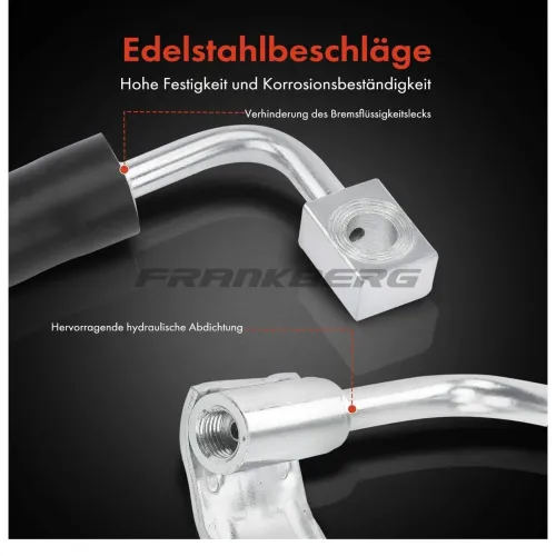 Bremsschlauch vorne links Frankberg 5481FB0004477 Bild Bremsschlauch vorne links Frankberg 5481FB0004477