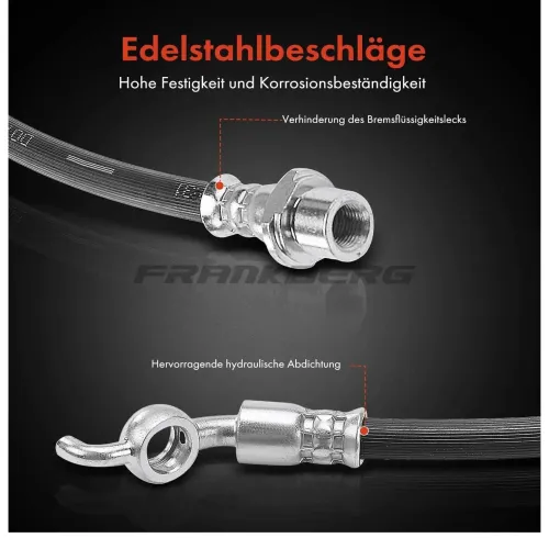 Bremsschlauch hinten links Frankberg 5481FB0004614 Bild Bremsschlauch hinten links Frankberg 5481FB0004614
