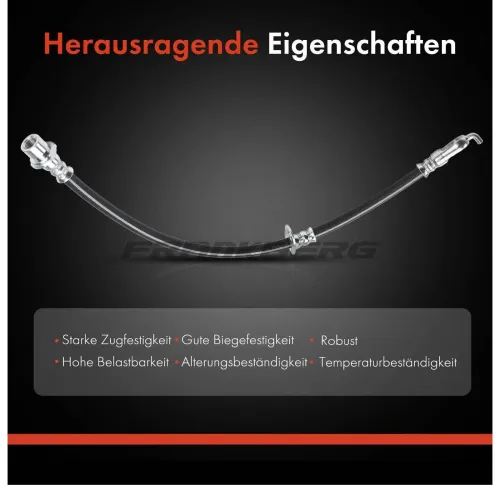 Bremsschlauch vorne links Frankberg 5481FB0004621 Bild Bremsschlauch vorne links Frankberg 5481FB0004621