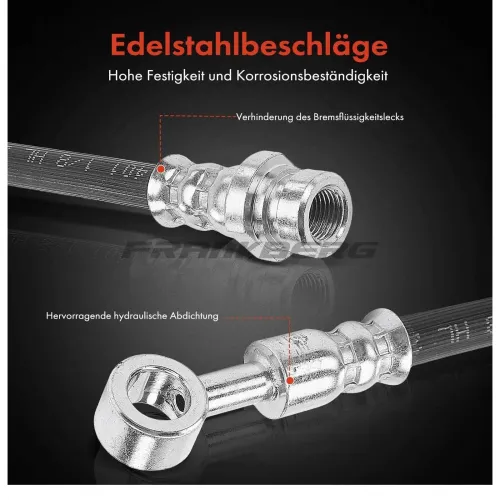 Bremsschlauch Vorderachse rechts Frankberg 5481FB0004626 Bild Bremsschlauch Vorderachse rechts Frankberg 5481FB0004626