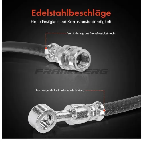 Bremsschlauch Vorderachse links Frankberg 5481FB0004627 Bild Bremsschlauch Vorderachse links Frankberg 5481FB0004627