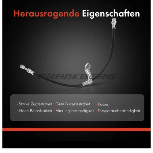 Bremsschlauch Vorderachse links Frankberg 5481FB0004627 Bild Bremsschlauch Vorderachse links Frankberg 5481FB0004627