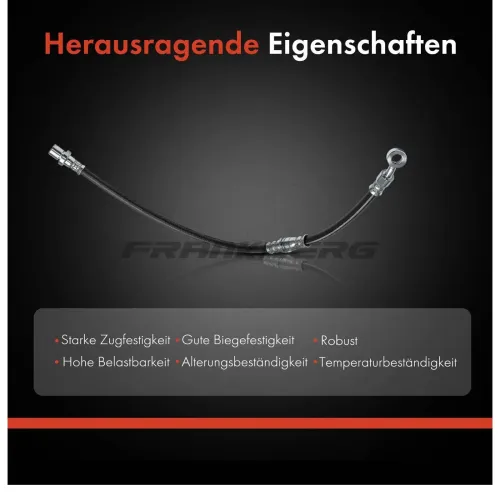 Bremsschlauch hinten links Frankberg 5481FB0004655 Bild Bremsschlauch hinten links Frankberg 5481FB0004655