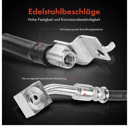 Bremsschlauch Vorderachse links Frankberg 5481FB0004676 Bild Bremsschlauch Vorderachse links Frankberg 5481FB0004676