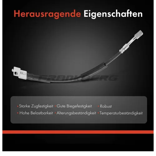 Bremsschlauch Vorderachse links Frankberg 5481FB0004676 Bild Bremsschlauch Vorderachse links Frankberg 5481FB0004676