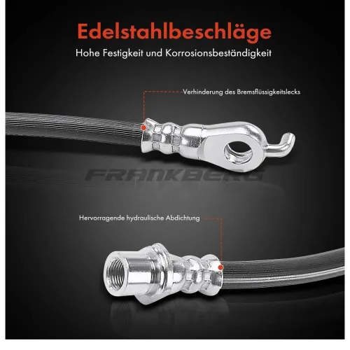 Bremsschlauch vorne links Frankberg 5481FB0004785 Bild Bremsschlauch vorne links Frankberg 5481FB0004785