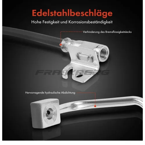 Bremsschlauch Vorderachse links Frankberg 5481FB0004796 Bild Bremsschlauch Vorderachse links Frankberg 5481FB0004796