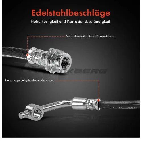 Bremsschlauch vorne links Frankberg 5481FB0004807 Bild Bremsschlauch vorne links Frankberg 5481FB0004807