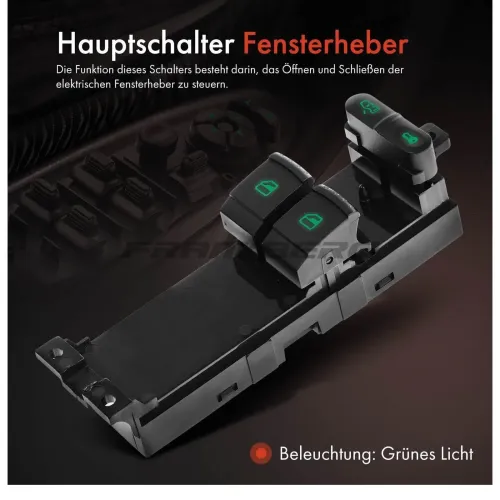 Schalter, Fensterheber 12 V Frankberg 5481FB0005300 Bild Schalter, Fensterheber 12 V Frankberg 5481FB0005300