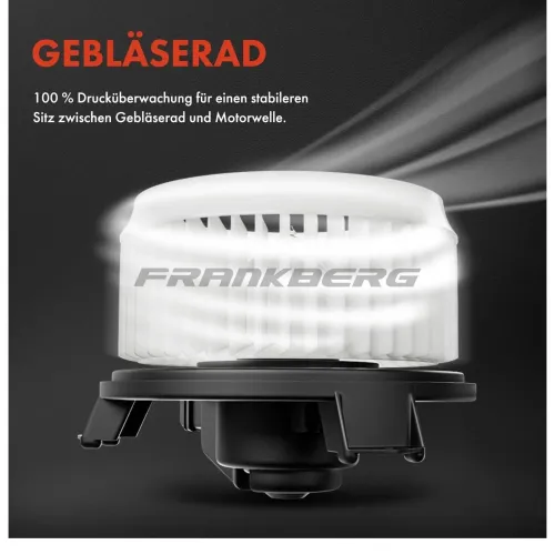 Innenraumgebläse 12 V Vorderachse Frankberg 5481FB0005351 Bild Innenraumgebläse 12 V Vorderachse Frankberg 5481FB0005351