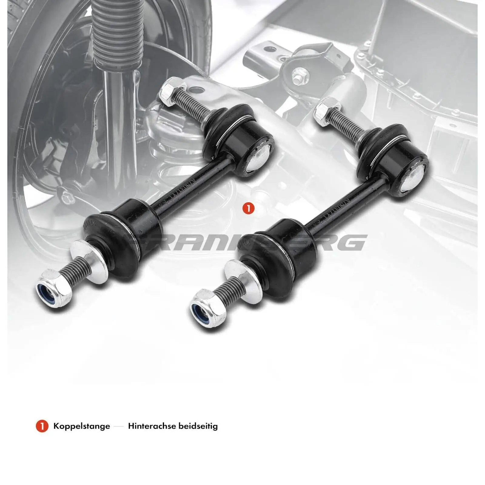 Lagerung, Stabilisatorkoppelstange Hinterachse beidseitig Frankberg 5481FB0006555