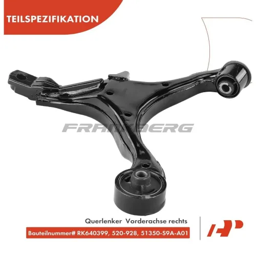 Lenker, Radaufhängung Vorderachse rechts Frankberg 5481FB0006685 Bild Lenker, Radaufhängung Vorderachse rechts Frankberg 5481FB0006685