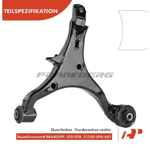 Lenker, Radaufhängung Vorderachse rechts Frankberg 5481FB0006685 Bild Lenker, Radaufhängung Vorderachse rechts Frankberg 5481FB0006685