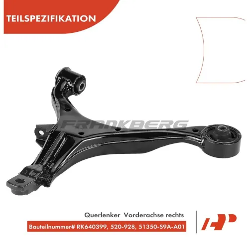 Lenker, Radaufhängung Vorderachse rechts Frankberg 5481FB0006685 Bild Lenker, Radaufhängung Vorderachse rechts Frankberg 5481FB0006685