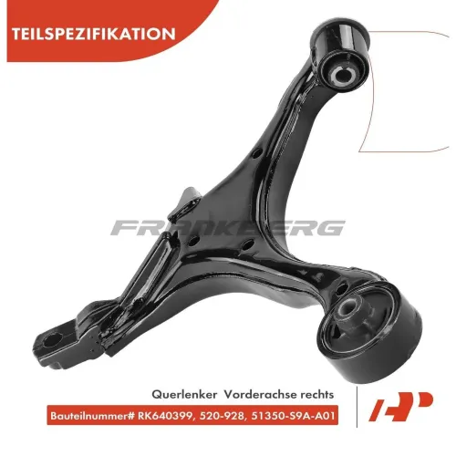 Lenker, Radaufhängung Vorderachse rechts Frankberg 5481FB0006685 Bild Lenker, Radaufhängung Vorderachse rechts Frankberg 5481FB0006685