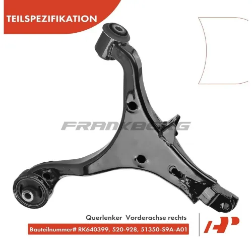 Lenker, Radaufhängung Vorderachse rechts Frankberg 5481FB0006685 Bild Lenker, Radaufhängung Vorderachse rechts Frankberg 5481FB0006685