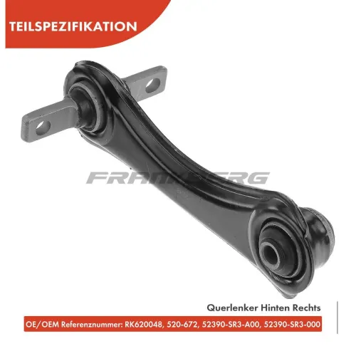 Lenker, Radaufhängung hinten rechts Frankberg 5481FB0006702 Bild Lenker, Radaufhängung hinten rechts Frankberg 5481FB0006702