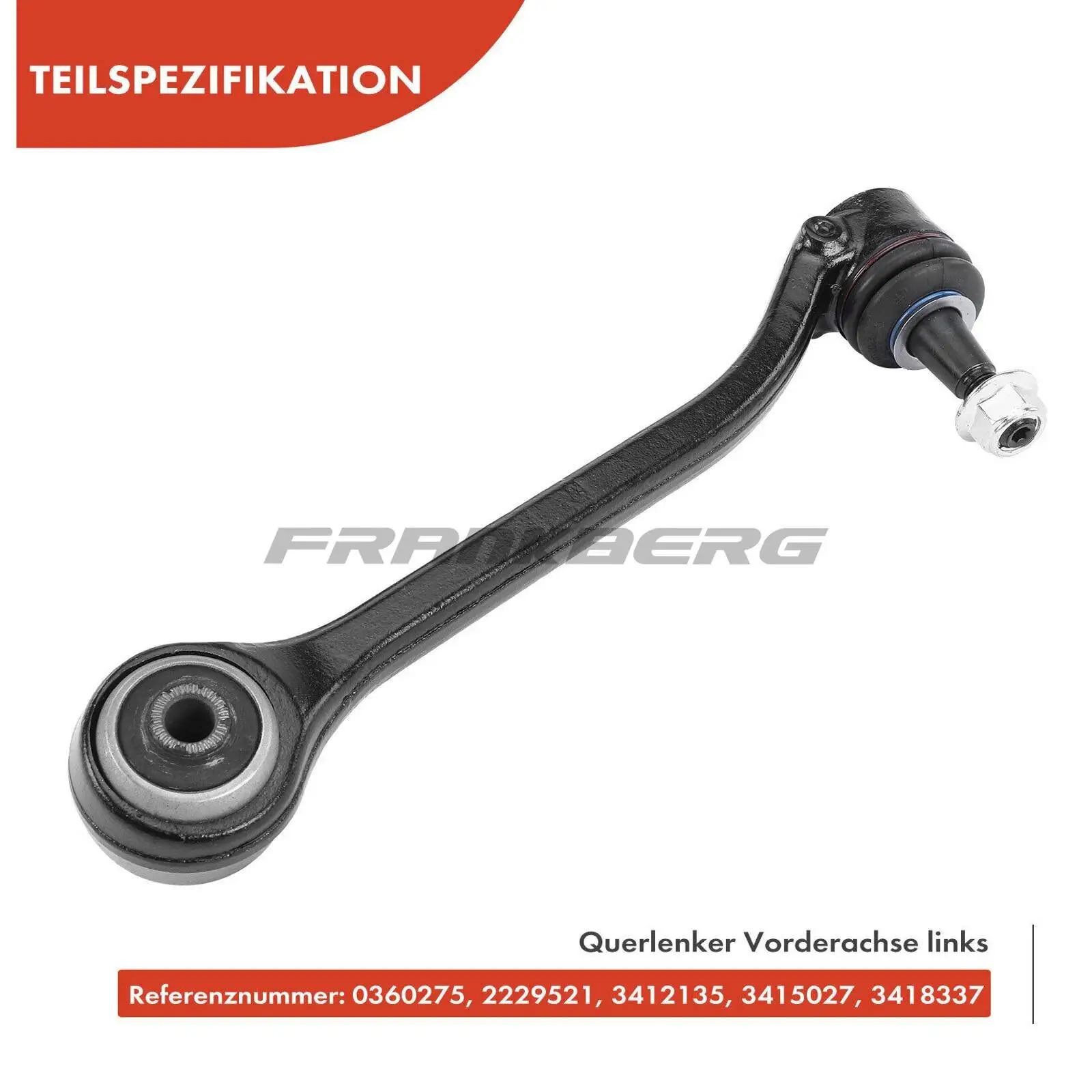 Lenker, Radaufhängung Vorderachse links Frankberg 5481FB0006750