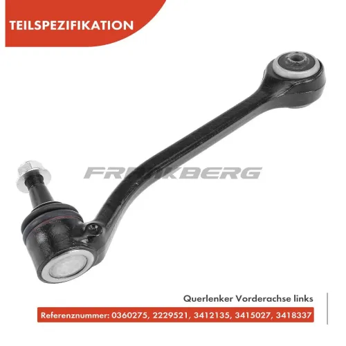 Lenker, Radaufhängung Vorderachse links Frankberg 5481FB0006750 Bild Lenker, Radaufhängung Vorderachse links Frankberg 5481FB0006750