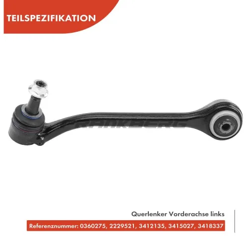 Lenker, Radaufhängung Vorderachse links Frankberg 5481FB0006750 Bild Lenker, Radaufhängung Vorderachse links Frankberg 5481FB0006750