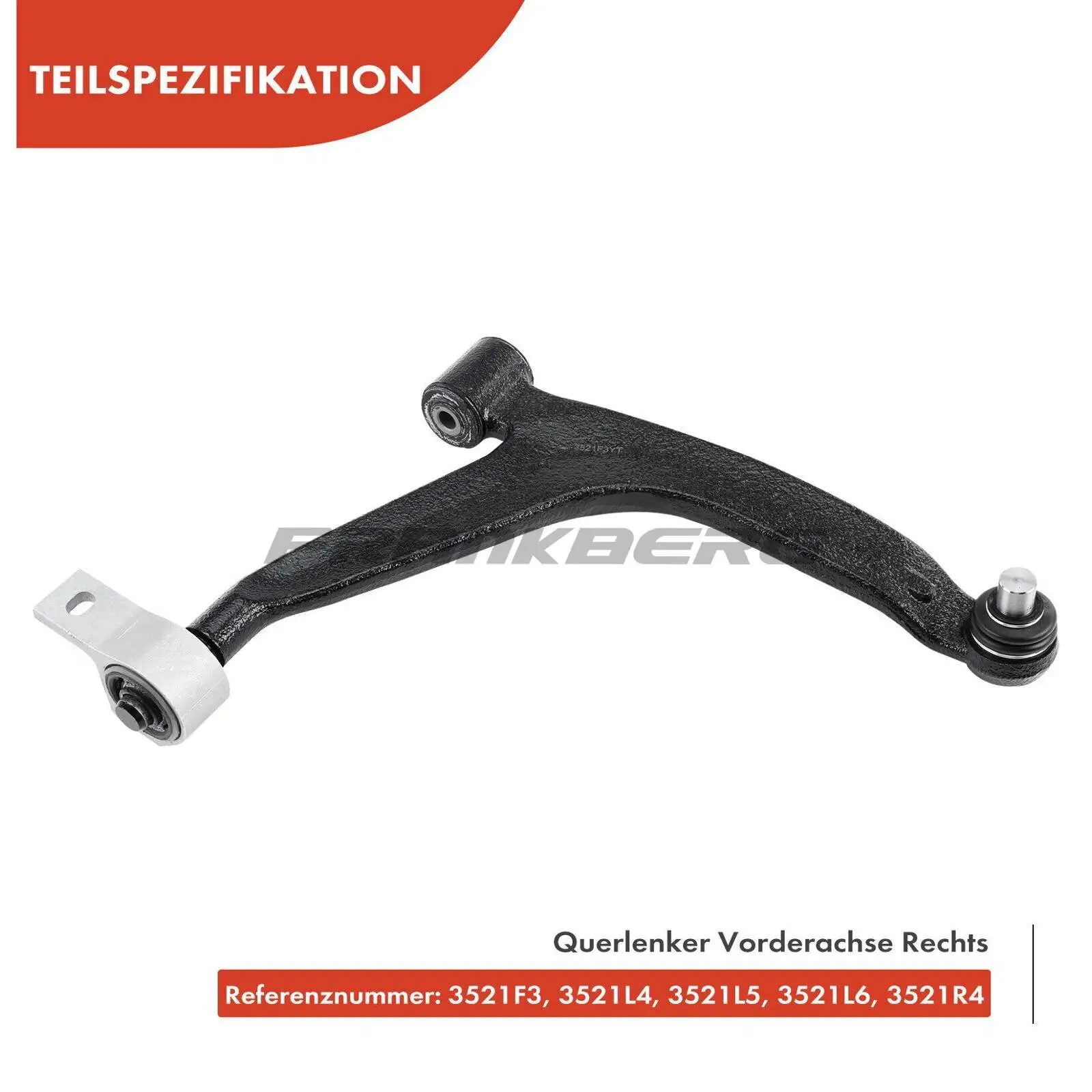 Lenker, Radaufhängung Vorderachse rechts Frankberg 5481FB0006751