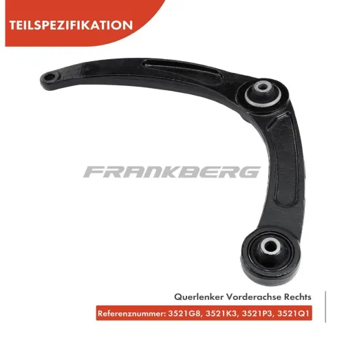 Lenker, Radaufhängung Vorderachse rechts Frankberg 5481FB0006752 Bild Lenker, Radaufhängung Vorderachse rechts Frankberg 5481FB0006752
