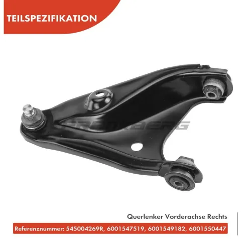 Lenker, Radaufhängung Vorderachse rechts Frankberg 5481FB0006760 Bild Lenker, Radaufhängung Vorderachse rechts Frankberg 5481FB0006760