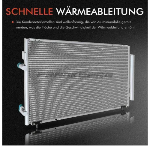 Kondensator, Klimaanlage Frankberg 5481FB0007001 Bild Kondensator, Klimaanlage Frankberg 5481FB0007001