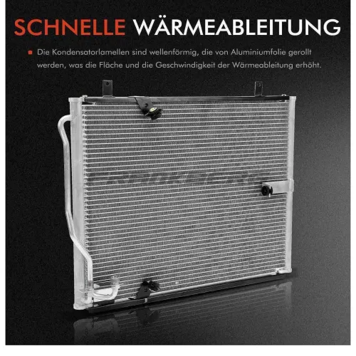 Kondensator, Klimaanlage Frankberg 5481FB0007043 Bild Kondensator, Klimaanlage Frankberg 5481FB0007043