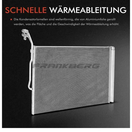 Kondensator, Klimaanlage Frankberg 5481FB0007116 Bild Kondensator, Klimaanlage Frankberg 5481FB0007116