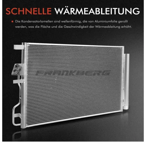 Kondensator, Klimaanlage Frankberg 5481FB0007160 Bild Kondensator, Klimaanlage Frankberg 5481FB0007160