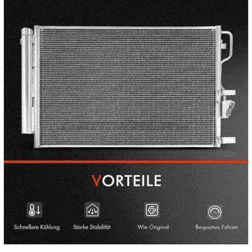 Kondensator, Klimaanlage Frankberg 5481FB0007160 Bild Kondensator, Klimaanlage Frankberg 5481FB0007160