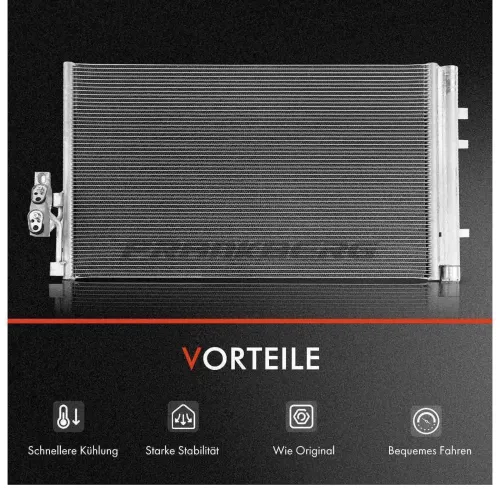 Kondensator, Klimaanlage Frankberg 5481FB0007162 Bild Kondensator, Klimaanlage Frankberg 5481FB0007162