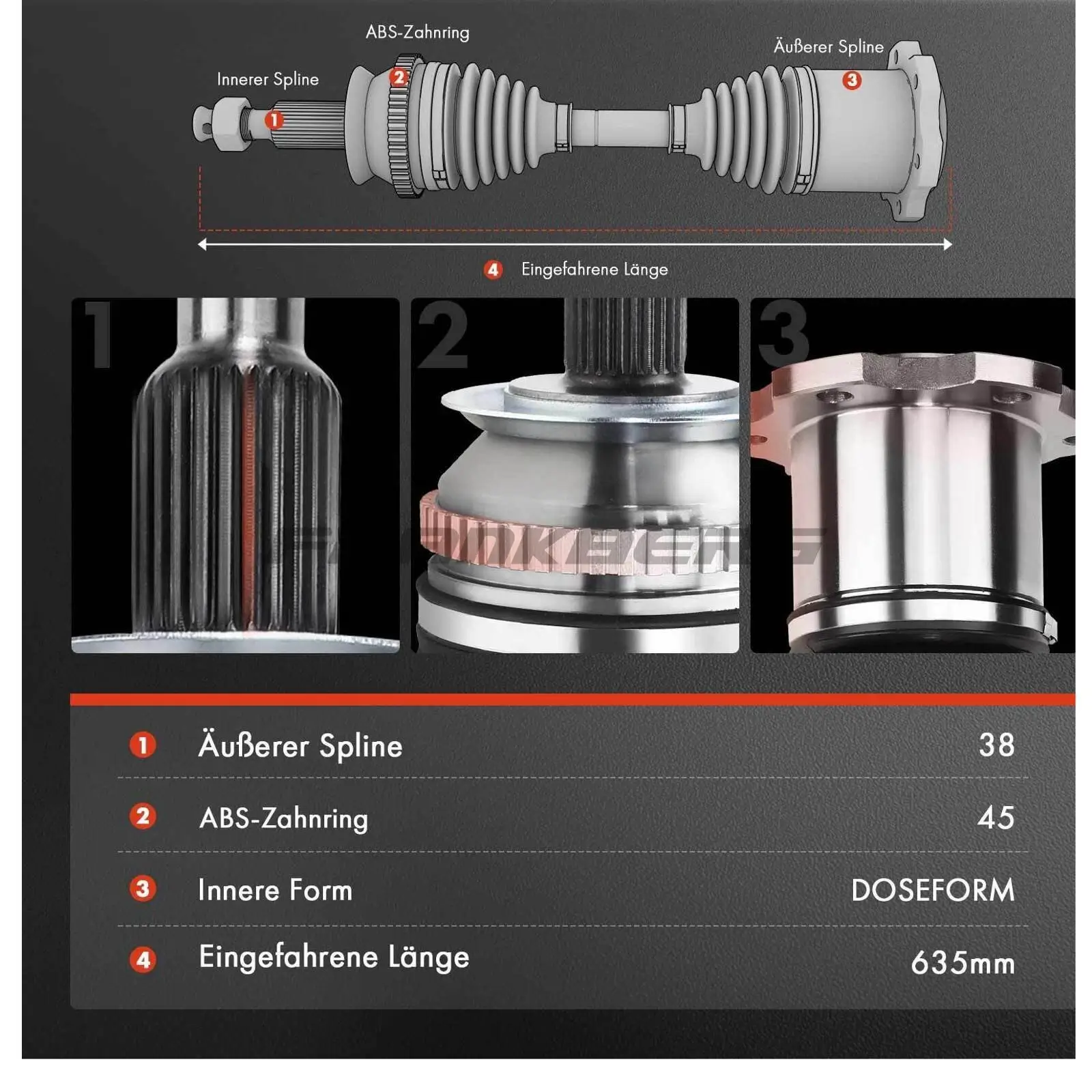 Antriebswelle Frankberg 5481FB0009616
