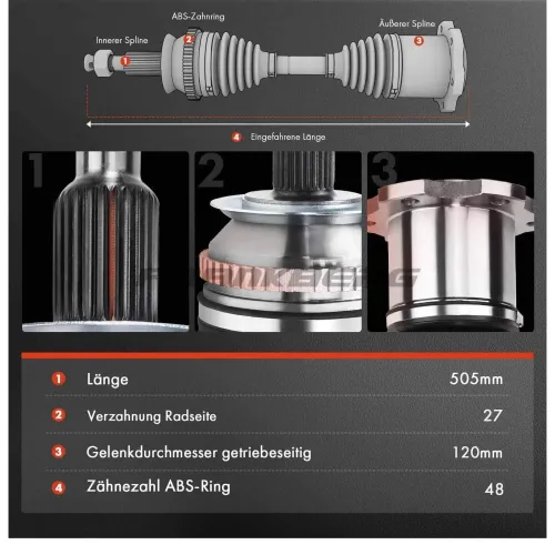 Antriebswelle Frankberg 5481FB0009691 Bild Antriebswelle Frankberg 5481FB0009691