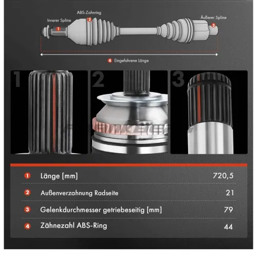 Antriebswelle vorne rechts Frankberg 5481FB0009731 Bild Antriebswelle vorne rechts Frankberg 5481FB0009731