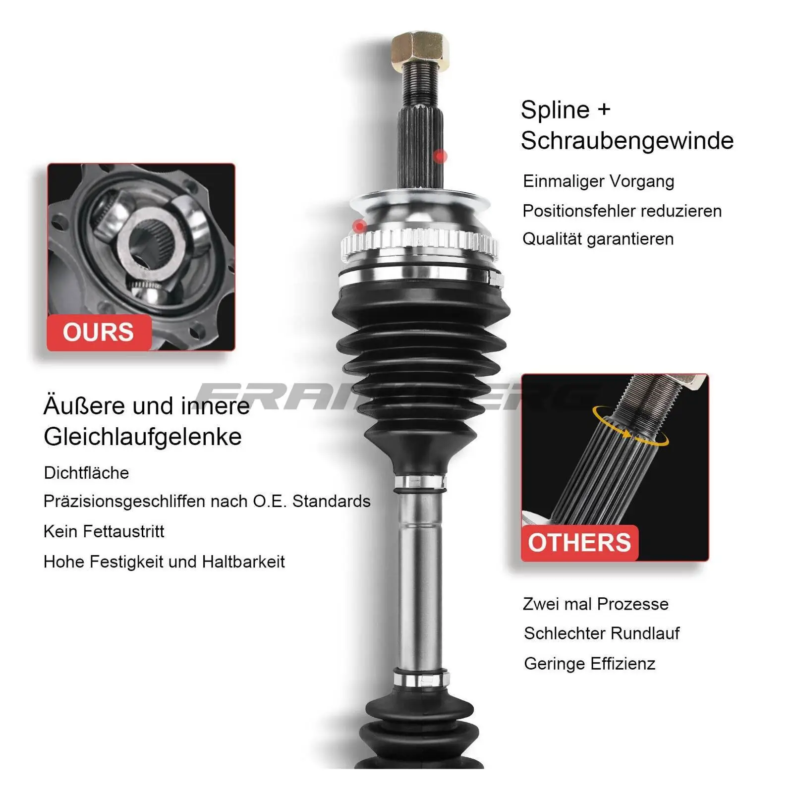 Antriebswelle Vorderachse links Frankberg 5481FB0009755