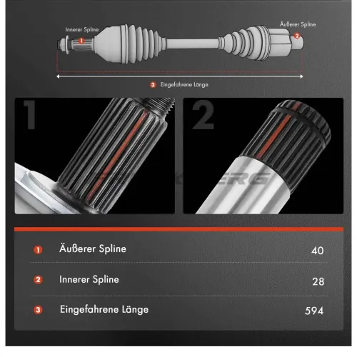 Antriebswelle Vorderachse links Frankberg 5481FB0009765 Bild Antriebswelle Vorderachse links Frankberg 5481FB0009765