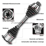 Antriebswelle Vorderachse rechts Frankberg 5481FB0009797