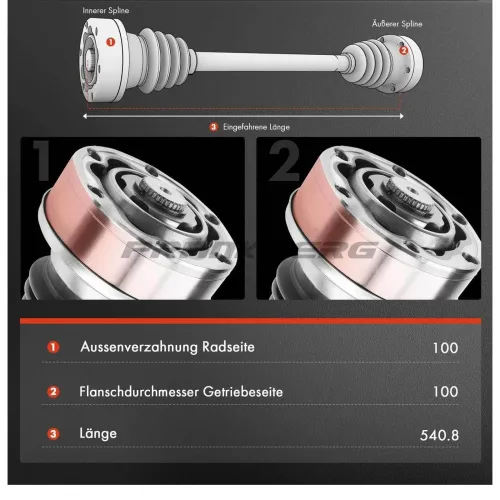 Antriebswelle Frankberg 5481FB0009842 Bild Antriebswelle Frankberg 5481FB0009842