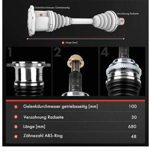 Antriebswelle Hinterachse rechts Frankberg 5481FB0009863 Bild Antriebswelle Hinterachse rechts Frankberg 5481FB0009863